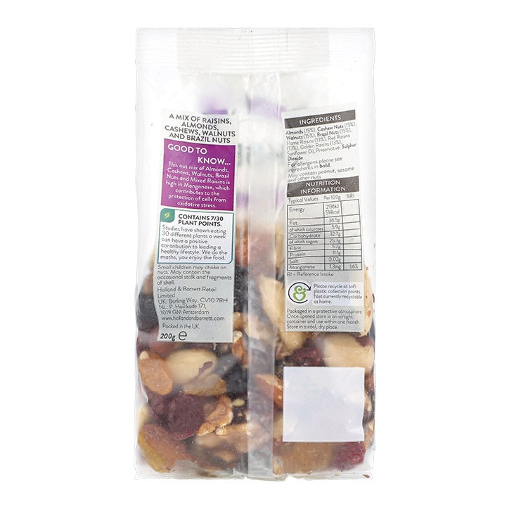 Holland & Barrett Mixed Nuts & Raisins 200g